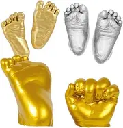 TOYANDONA 3D Plaster Handprint Baby Kit Baby Hand Foot Casting Kit DIY Baby Prints Baby Shower Keepsakes Newborn Boy