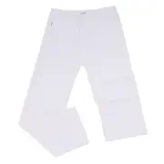7790S pantalone bimbo ARMANI JUNIOR cotone-lino bianco trouser kid