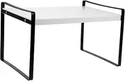 jojofuny Small Iron Desktop Shelf Organizer for Books Files and Decor Compact and Sturdy Dresser Stand for Office and Bedroom Spaces Sleek Design for Minimalist Decor