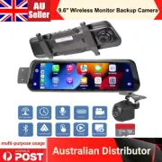 9.66Inch Wireless Carplay Android Auto DVR 1080P Backup Camera Mirror Monitor RV