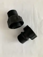 Chandler Systems Straight 1" NPT Set, IPT adapter, Nelsen CS-10S-PVC-MIPT
