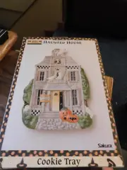 Sakura HAUNTED HOUSE 12.5" Cookie Tray Platter Halloween Debbie Mumm