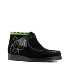 NEW MEN CLARKS ORIGINAL WALLABEE LIMITED EDITION JAMAICA BEE BLACK SUEDE SHOES