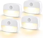 Night Light, LED Motion Sensor Lights Indoor, Stick On Night Light by Battery Powered, Kids Night Light Bedroom, Automatic ON/Off Light for Stair, Hallway, Closet, Kitchen,Cupboard, Children's Room