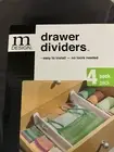 mDesign Adjustable, Expandable Drawer Organizer/Divider - Foam Ends, Strong