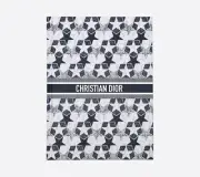 Christian Dior Star Pattern Navy Blue & White DIOR VIBE Lined Journal Notebook