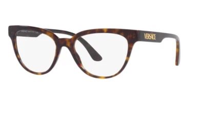VERSACE VE3315 108 Havana / Demo Lens 52mm Eyeglasses Optical Frame