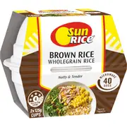 Sunrice Microwave Brown Rice Cup 125g x 2 pack