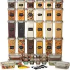 42 Pack Airtight Food Storage Containers Set with Lids for Pantry Organization a