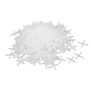 Wall Floor Tile Plastic Cross Spacer 1mm White 500pcs