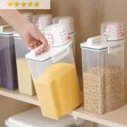 2L Plastic Cereal Dispenser Storage Box Kitchen Food Grain Rice Container Nice