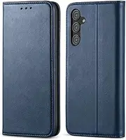 for Samsung Galaxy A16 5G (6.7 Inch) Case, FORZARMOR Wallet Cover PU Leather Pockets Shockproof Magnetic Flip Kickstand Card Holder (Blue)