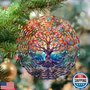 TIANCENTRAL H Tree of Life Wind Spinner,Tree of Life Wind Spinners 3D Frosted