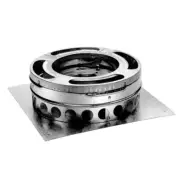 DuraVent Base Plate 6"X12.62" Triple Headed Vertical Section Galvanized Steel