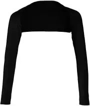 [Oshhni] Black Modal Arm Cover Shrug for Women with Long Sleeves and Hijab