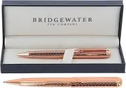 [Bridgewater Pen Company] Executive Ball Point Pen Collection, Boxed & Sleeved (Warwick, Rose Gold)