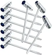 Okllen 9 Pack Chainsaw Scrench, T-Wrench Spanner Tool 13mm x 19mm (13 and 19mm), Combination Screwdriver and Wrench Adjustment Tool for Saws Chains Nuts Spark Plug