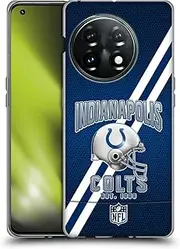 Head Case Designs Officially Licensed NFL Football Stripes Indianapolis Colts Logo Art Soft Gel Case Compatible with OnePlus 11 5G
