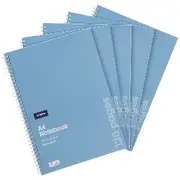 J.Burrows A4 Spiral Notebook 120 Pages 5 Pack