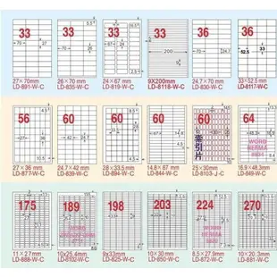 《勁媽媽購物商城》龍德 電腦標籤紙 14格 LD-816-W-B 白色 1000張 影印 雷射