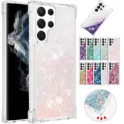 Case For Samsung S25 S24FE S23 S22 S21 Ultra Plus Glitter Clear Shockproof Cove