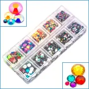 5000pcs Assorted Rhinestone Gem Flatback Scrapbook Embellishment Decoration Art