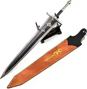 MWWDM Greatsword of Solitude Model,Length: 11.8 Inches/30 Cm, All Metal Material with Display Stand, Collection for Game Lovers
