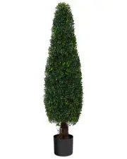 Nearly Natural 4ft Indoor/Outdoor UV-Resistant Boxwood Topiary Artificial Tree