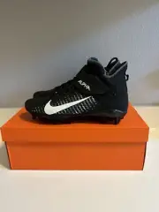 Nike Alpha Menace Pro 2 Mid Black Football Cleats BV3951 001 Men's Size 13 Wide