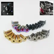 6pcs M5X15mm Titanium Ti Racing Car Steering Wheel Screws Ti Countersunk Bolts