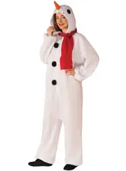 Soft White Snowman Womens Christmas Costume