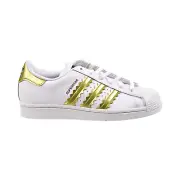 Adidas Superstar Women's Shoes Cloud White-Matte Gold-Core Black H03915