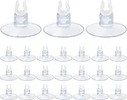 Velmoriah 24-Pack Aquarium Suction Cup Clips for 3/16" ID Airline Tubing, Air Hose Holder Clamp for Fish, Turtle, Frog Tank