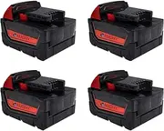 HJGHY 18V Lithium Battery Pack 18V 4000mAh 5000mAh 6000mAh Replaceable Battery 18V Cordless Power Tool Batteries with LED Indicator,18v5000mah 4pack