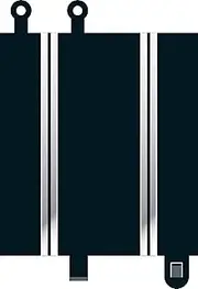 [Scalextric] Converter Straight Track (Pack of 2)