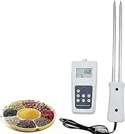 Portable Hay Meter,Digital Grain Moisture Analyzer with Display Screen, 0.1% Accuracy and 0%-84% Measuring Range, Automatically Average Calculation and High Precision, for Grain Detection
