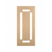 Woodcraft 2040 x 820 x 40mm Entrance Door Frosted Safety Glass SD53