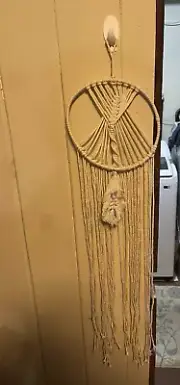 Macrame Wall Hanging Dream Catcher Handmade Crochet Decor