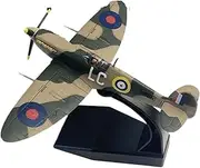 Replica Pre-Build Aircraf 1/72 for Die-cast Metal WWII British Spitfire Military Alloy Fighter Planemodel Airplane Toy (with Stand) Collection Display Gift Collection Gift Display