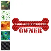 Labrador Retriever Owner, Vinyl Decal Sticker, 40 Patterns & 3 Sizes, #1636