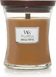 [WoodWick] Vanilla Toffee Hourglass Jar Jar Candle, Medium