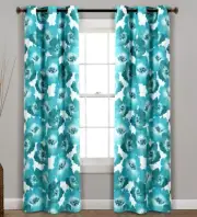 Lush Decor Blackout Curtains Julie Floral Insulated 2 Panels 38" x 95" ***Read