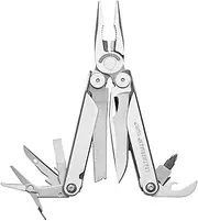 [LEATHERMAN] Curl Multitool with Locking Knife Blade, Spring Action Scissors and Removable Pocket Clip, Stainless Steel with Nylon Sheath (Box)