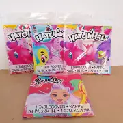 Hatchimals Tablecover Lot (3) 54" x 84" NEW Birthday Party Supplies Decoration