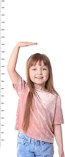 Kids Measuring Chart for Wall, Adhesive Growth Chart Measuring Height Measurement, Removable Clear Wall Sticker Waterproof Handing Ruler for Baby