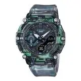 在飛比找遠傳friDay購物優惠-CASIO G-SHOCK 雙顯 橡膠錶帶 半透明 雜訊意象