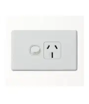 Beacon Lighting Lucci Power Gravity Single 15A GPO Only in Matte White