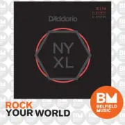 D'Addario NYXL1074 Electric Guitar Strings 8-Str 10-74 Light Top / Heavy Bottom