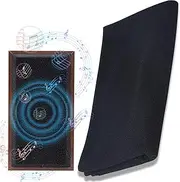 Kalevel Speaker Fabric Black Speaker Grill Cloth Dust Proof Speaker Cloth Cover Replacement Parts for Acoustic Equipment Speakers