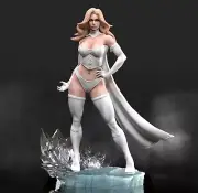 Emma Frost A3D V2 Fan Art Resin Statue Pro Painted 1/4 Scale - Made To Order
